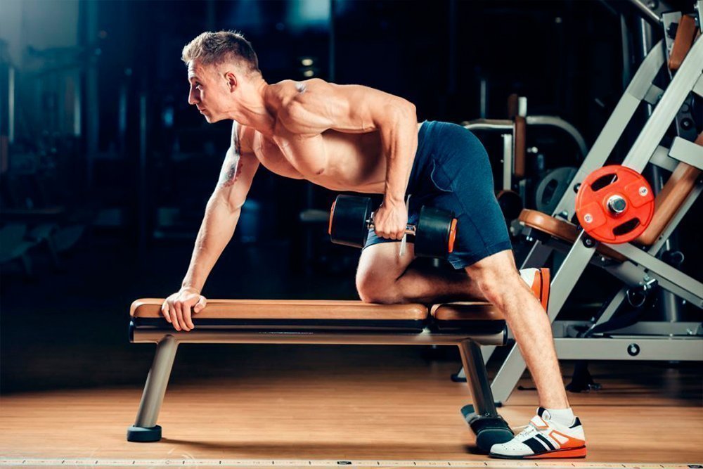 Упражнения для спинных мышц с гантелями