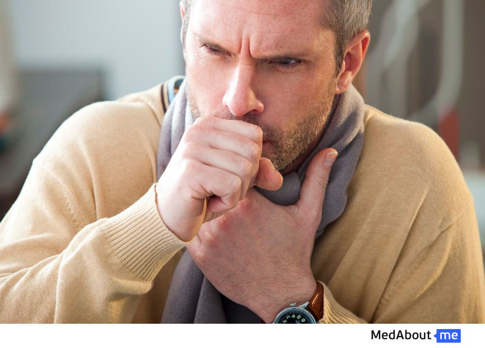 Першение горла и длительный кашель у взрослых