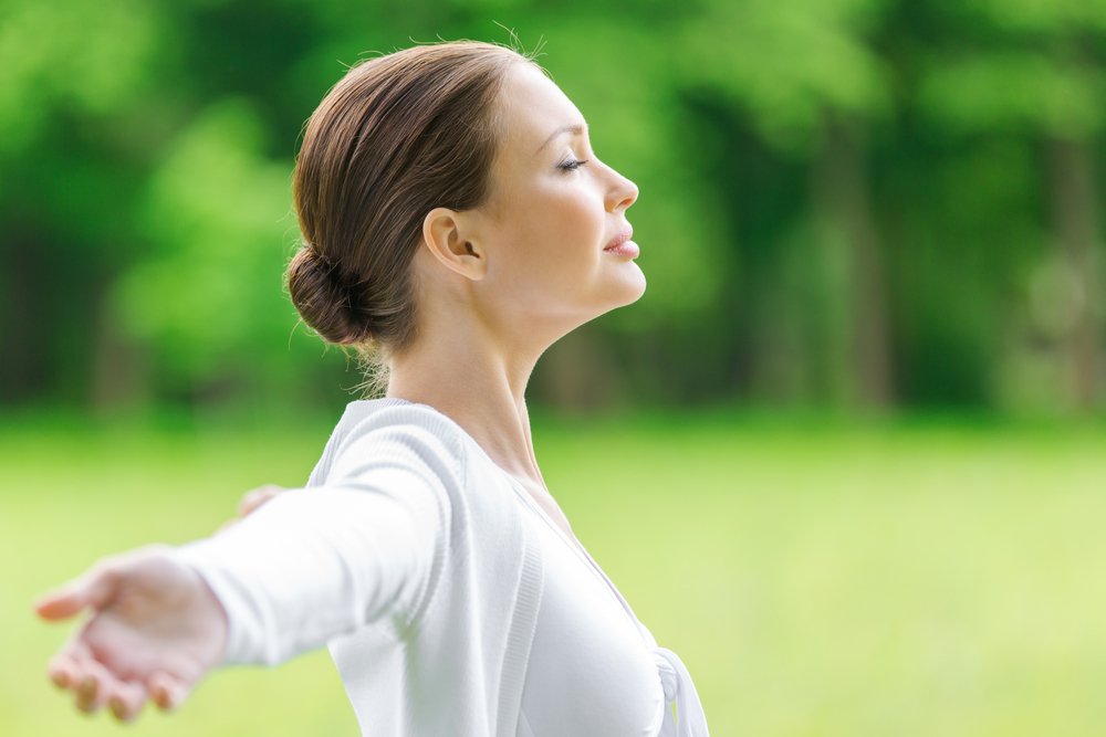 Упражнение для дыхания, используемое в йоге