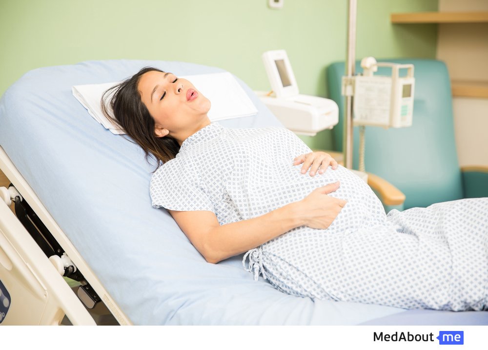 Техника дыхания при схватках и родах в потужном периоде