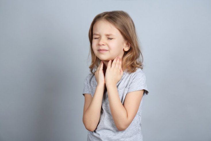 Болит горло у детей массаж