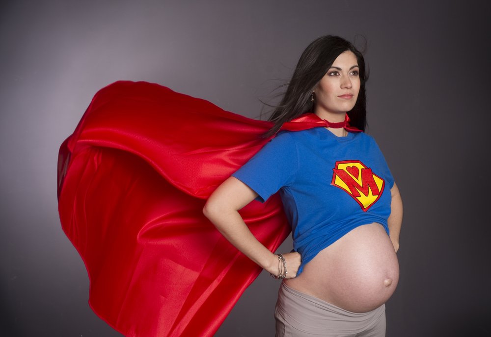 Pregnant woman dress up