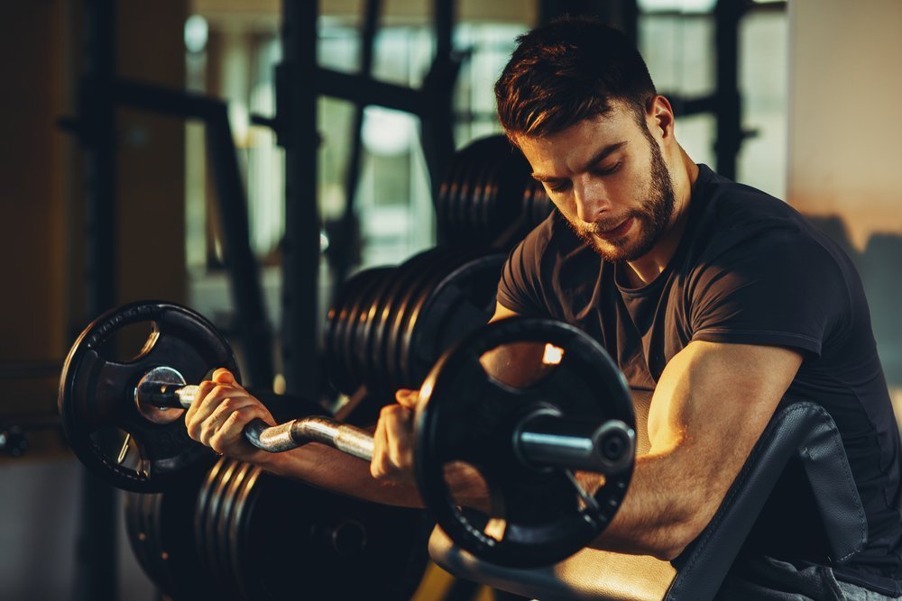 Gym pigtails handsome street