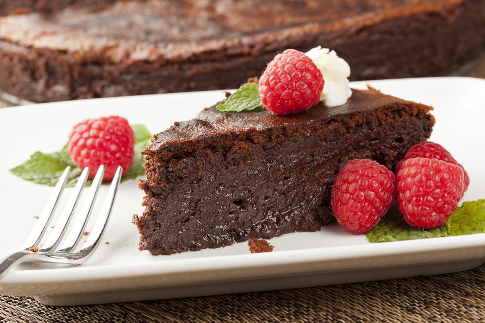 Вкусные рецепты: шоколадный торт без муки