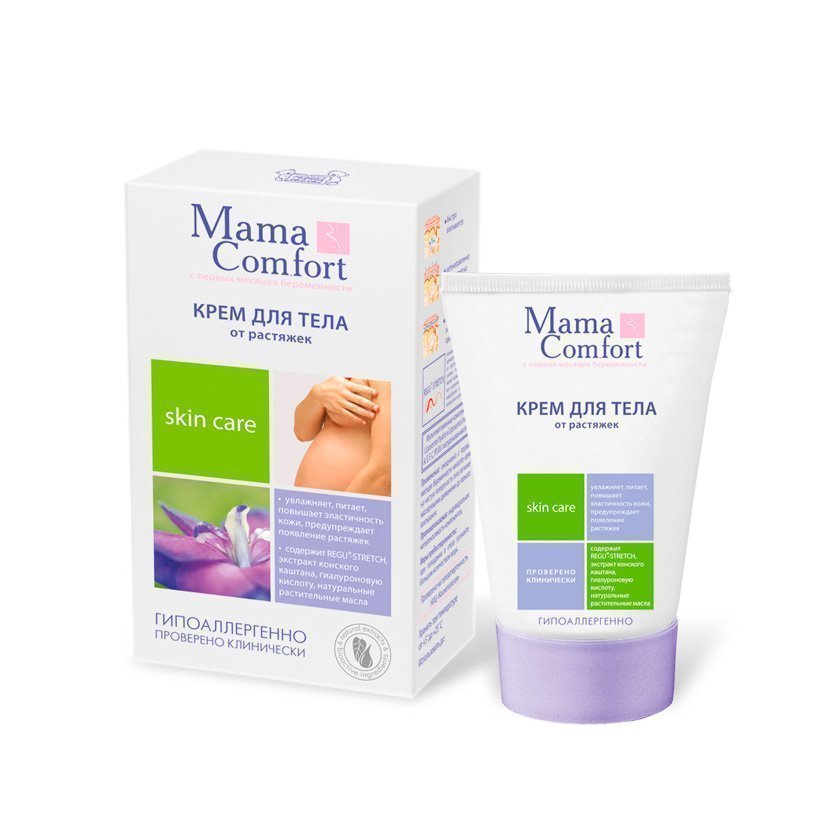 Mama Comfort крем для тела от растяжек, 100 мл Источник: biopodushka.ru
