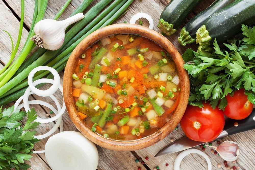 Рецепты горячих овощных супов