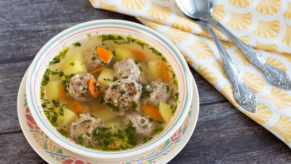 Суп с фрикадельками самый вкусный рецепт с фото с вермишелью