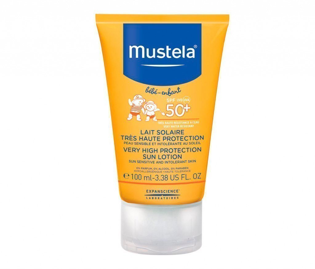 Солнцезащитный лосьон с очень высокой степенью защиты, Mustela Источник: cosmetiquesdefrance.co.za