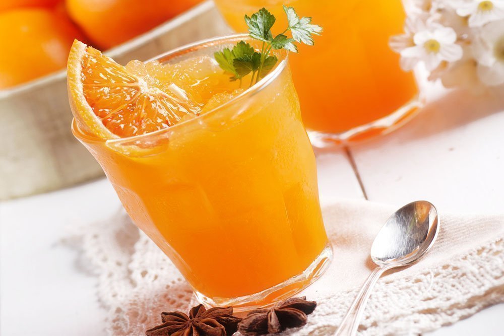 Цитрусовые фрукты и соки