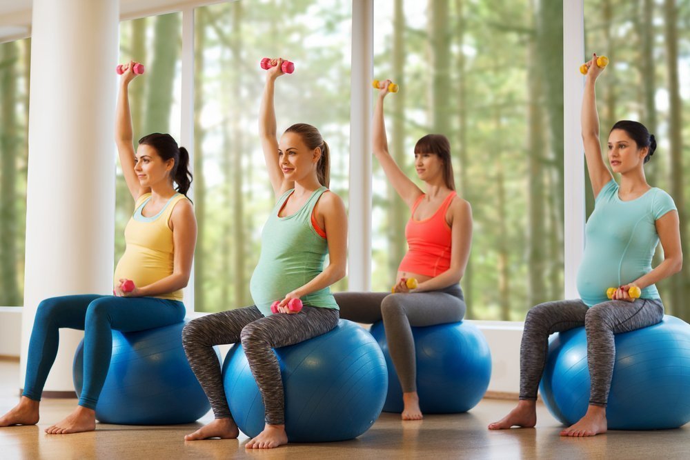 Тренировочный комплекс упражнений для беременных