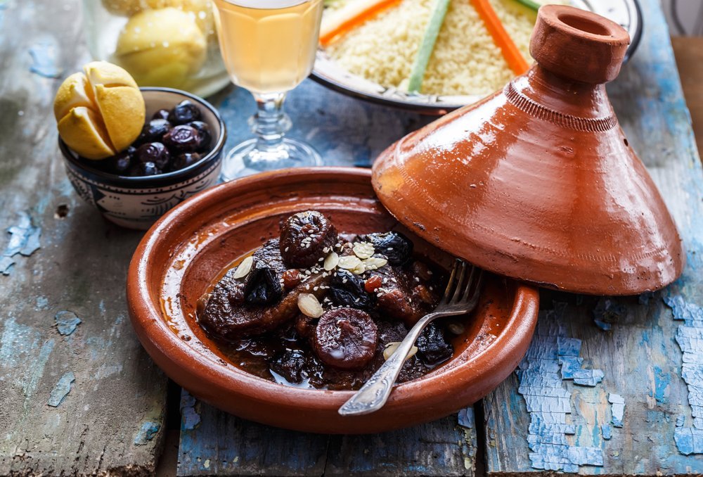 Марокканский тажин из сухофруктов на десерт