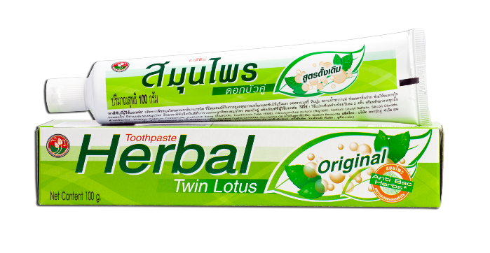 Тайская зубная паста Twin Lotus Original Herbal