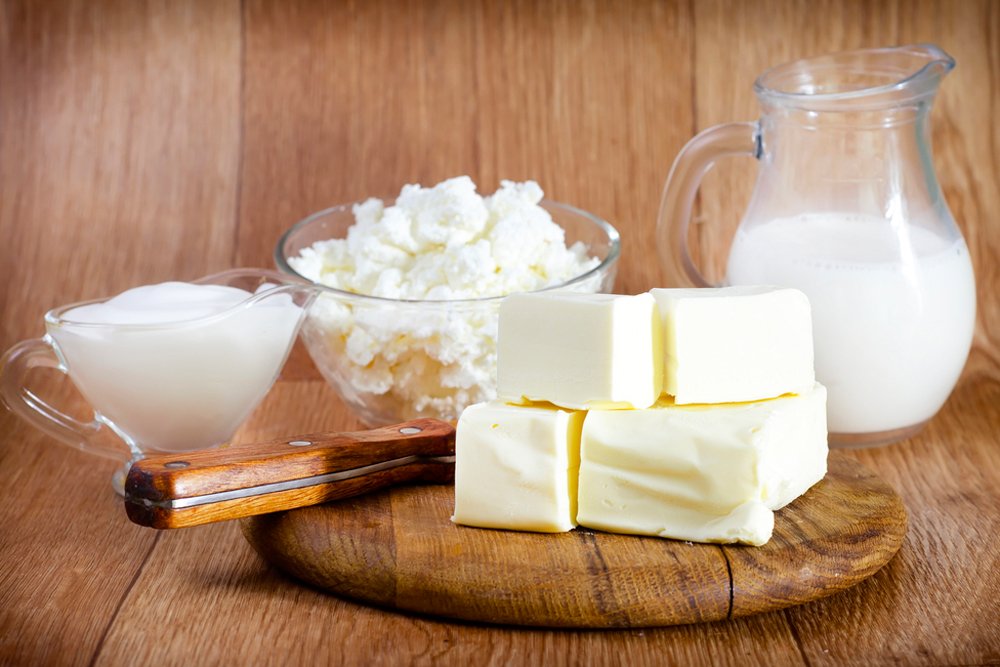 Молоко и молочные продукты в питании