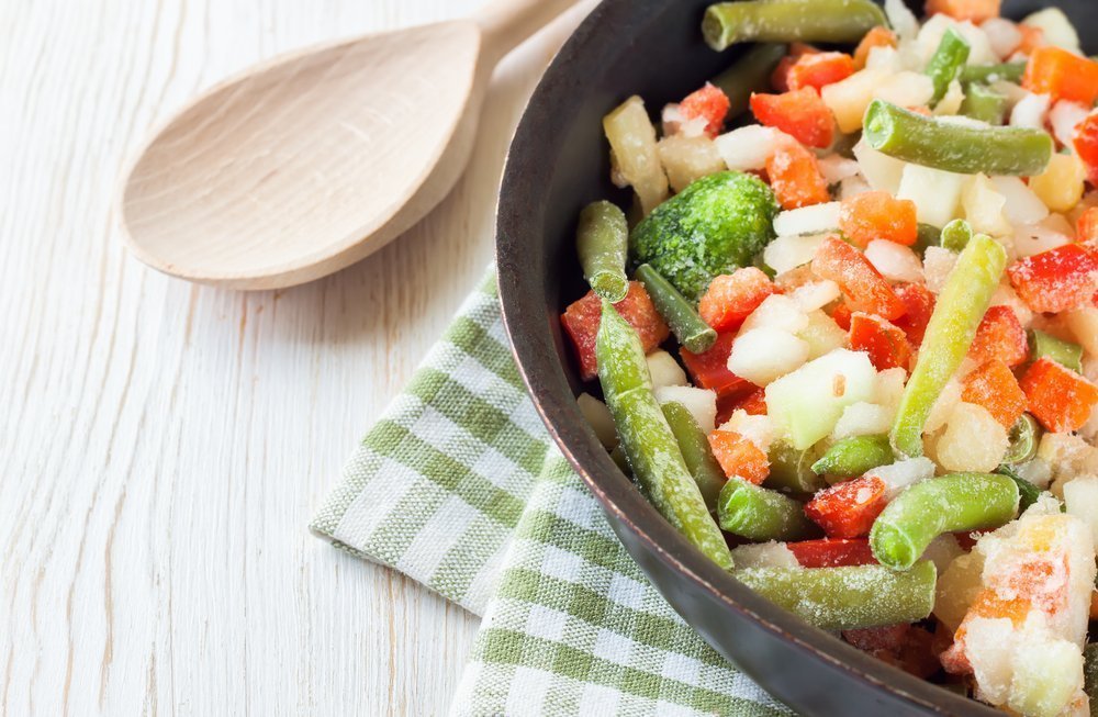 Замороженные овощи в питании
