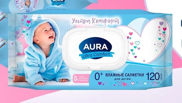 Влажные салфетки, Aura