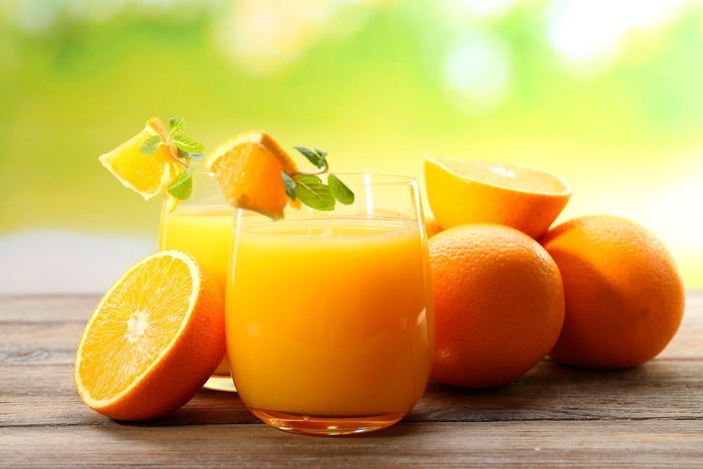 Апельсиновый напиток с мятой и красным перцем