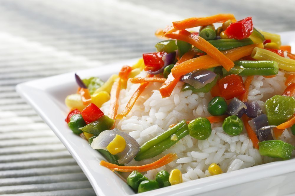 Классический рис с овощами