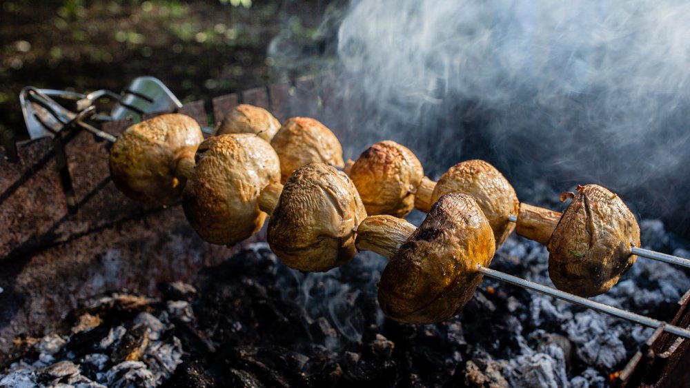 Рецепт вкусного и ароматного грибного шашлыка