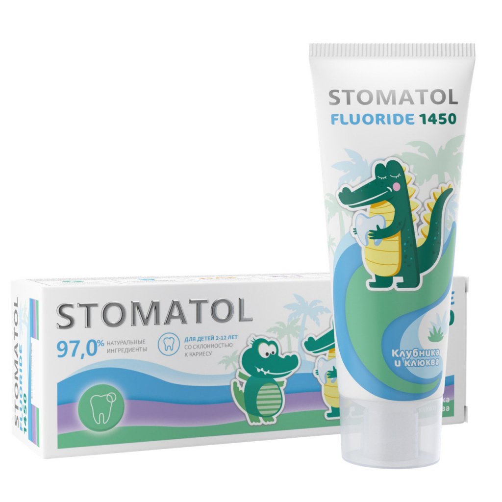 Детская зубная паста STOMATOL FLUORIDE 1450
