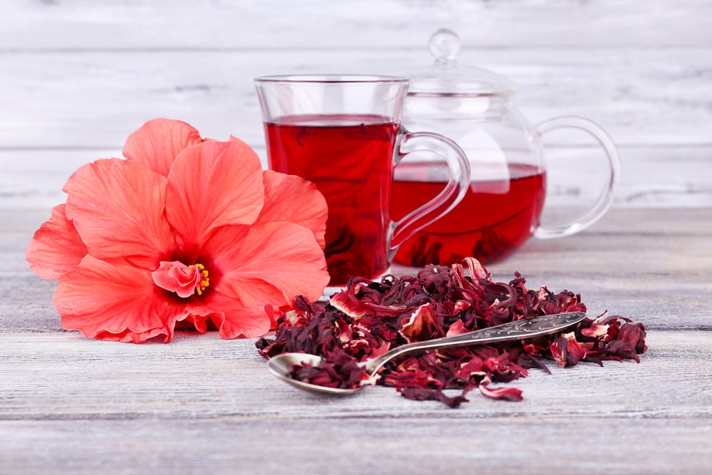 9. Чай из цветков гибискуса