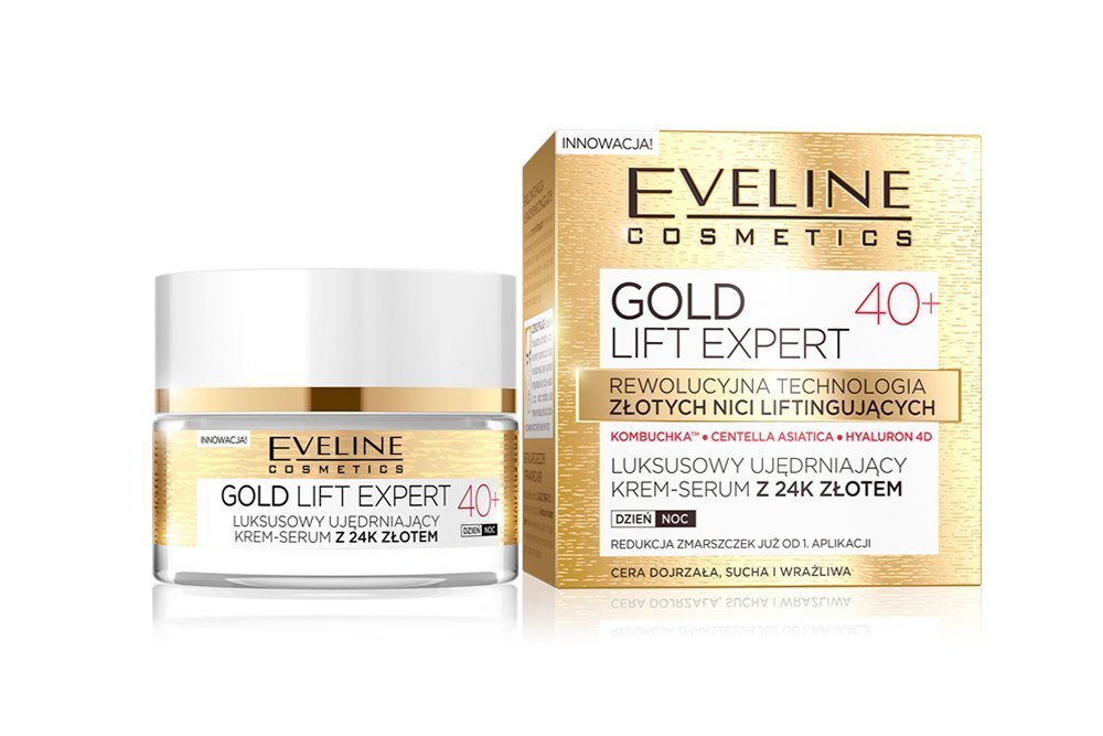 Эксклюзивный укрепляющий крем-сыворотка с 24к золотом, Eveline Cosmetics Источник:76015.selcdn.com