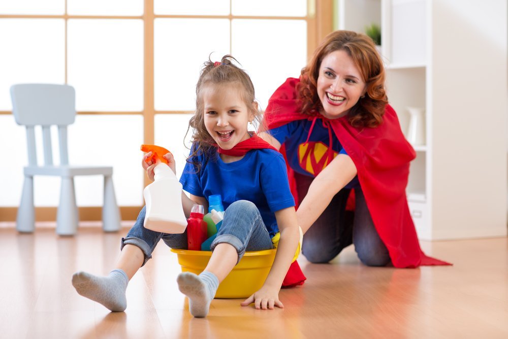 Уборка дома: занятия для детей и родителей
