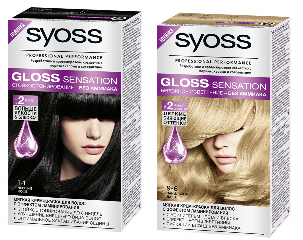 Крем-краска для волос Syoss Gloss Sensation Источник: nanya.ru