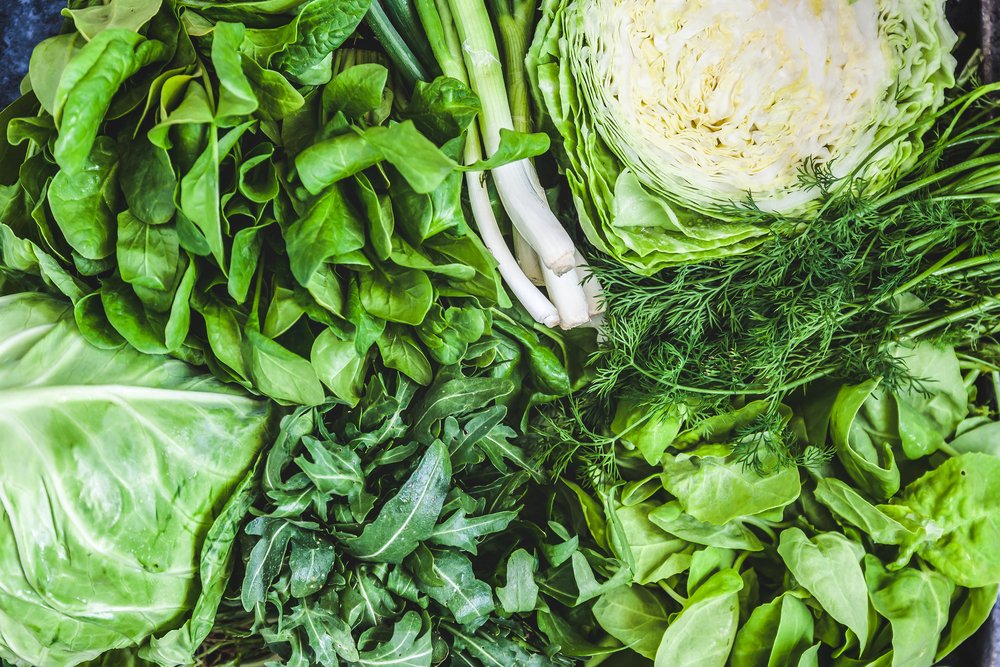 Výhody zelené listové zeleniny pro lidské tělo