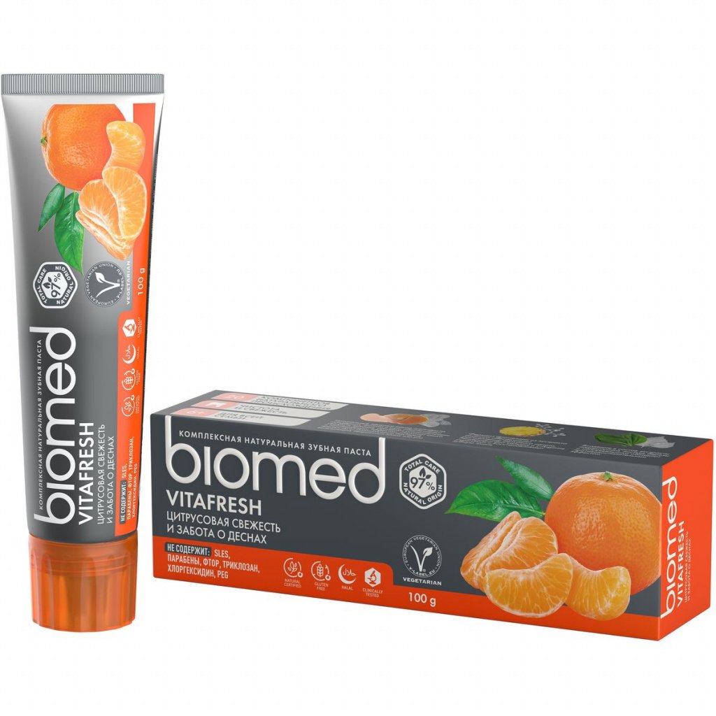 Зубная паста Biomed® VITAFRESH® со вкусом мандарина