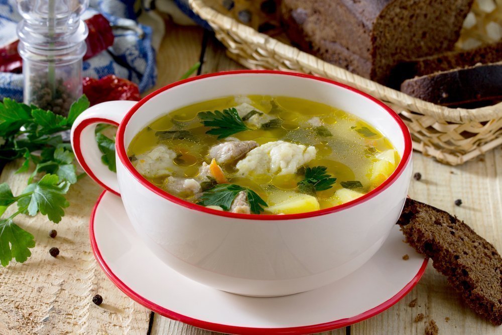 Источник белка в питании — куриный суп