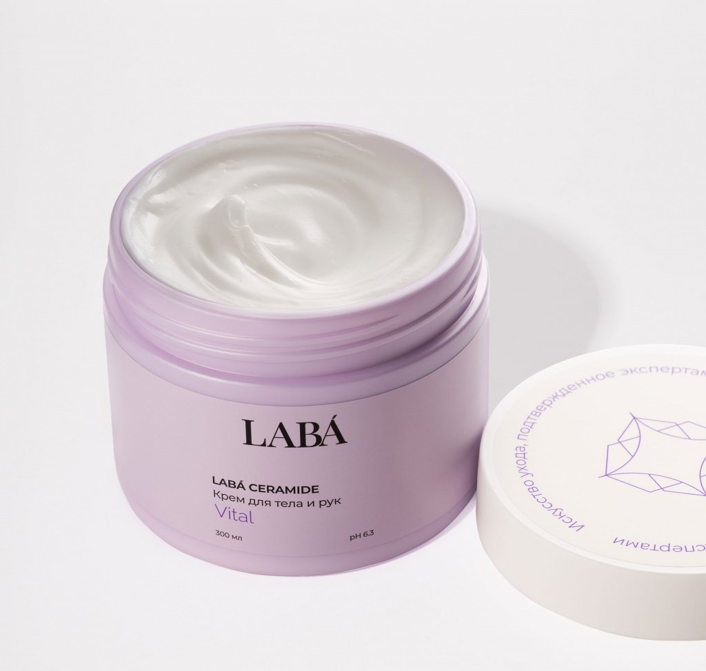 Крем для тела и рук с церамидами, LABÁ Крем для тела и рук с церамидами, LABÁ