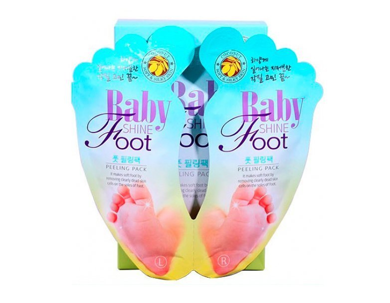 Маска-носочки для ног, VOV Baby Shine Foot Peeling Pack Источник: korea4u.ru