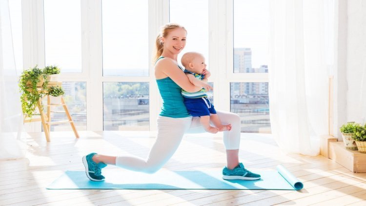 Фитнес-зарядка для молодых мам после родов